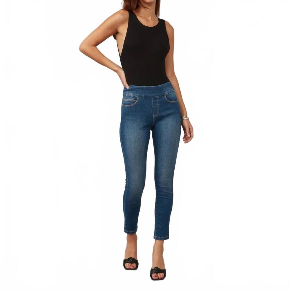 NEW LOLA JEANS anna high rise skinny jeans in rugged classic blue